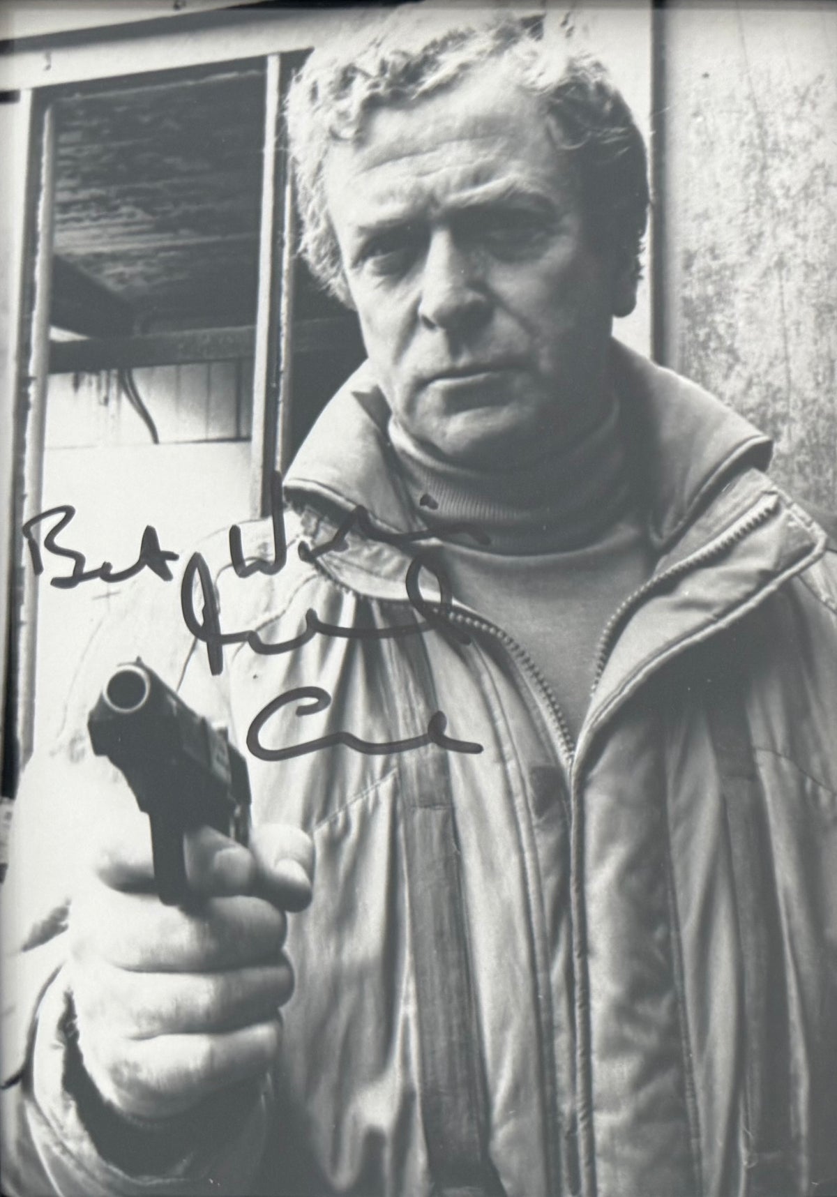 Michael Caine Guaranteed Hand Signed 'Fourth Protocol' Film Photo With COA