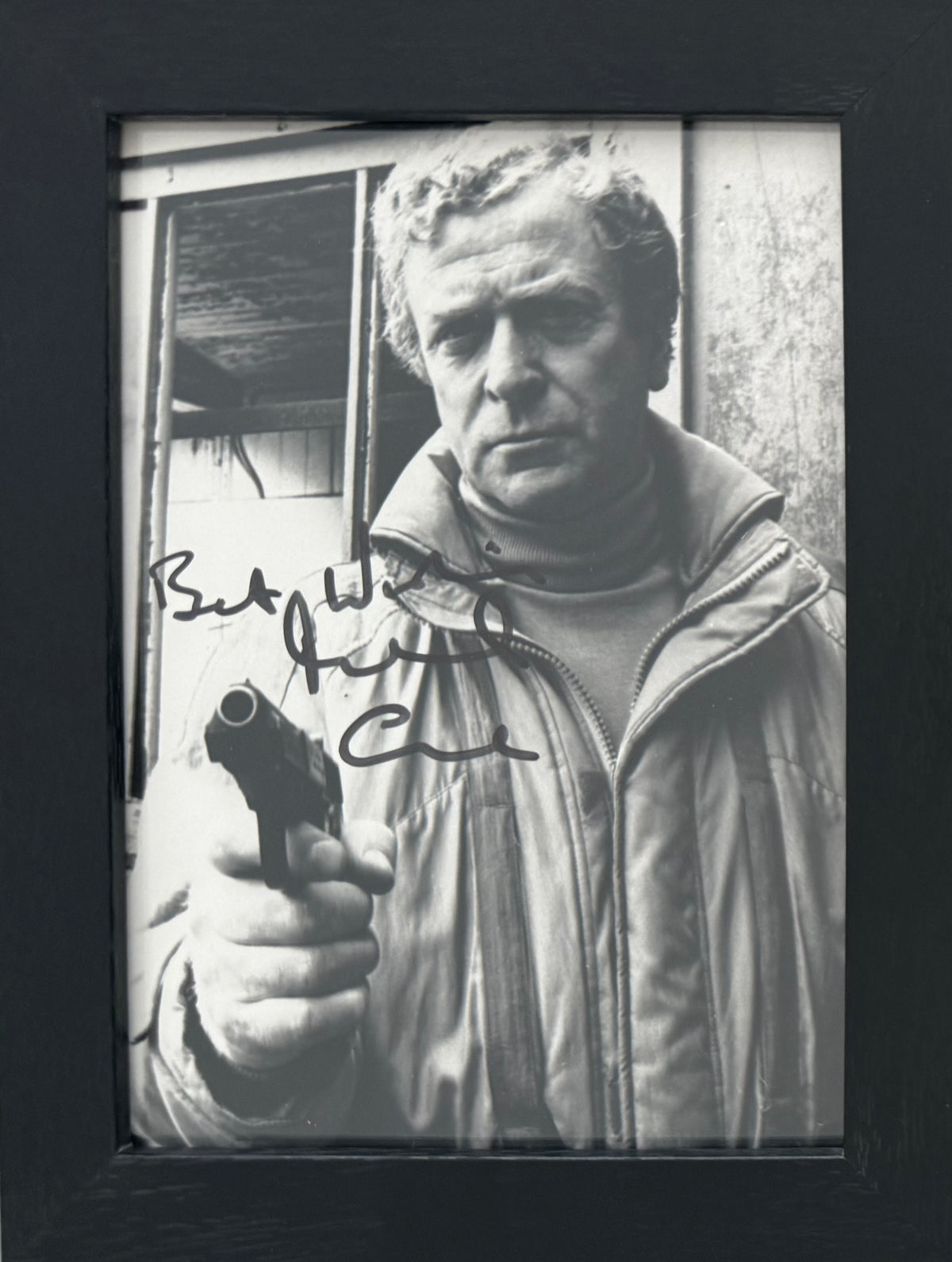 Michael Caine Guaranteed Hand Signed 'Fourth Protocol' Film Photo With COA
