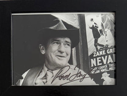 Rod Taylor, Iconic Australian Actor, Hand Signed Framed Original Photo With COA