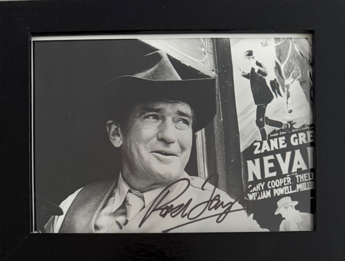 Rod Taylor, Iconic Australian Actor, Hand Signed Framed Original Photo With COA