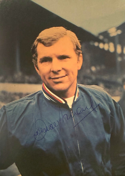 Bobby Moore, England 1966 Legend, Guaranteed Hand Signed 1970 Postcard & COA
