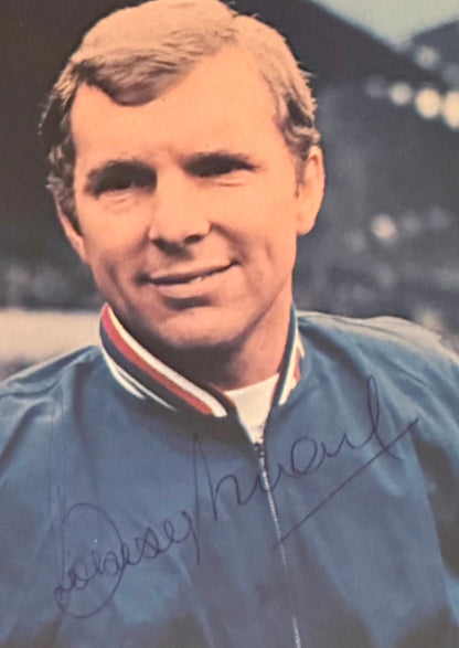 Bobby Moore, England 1966 Legend, Guaranteed Hand Signed 1970 Postcard & COA
