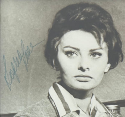 Sophia Loren, Guaranteed Hand Signed Framed (15 x 10cm) Photo With COA