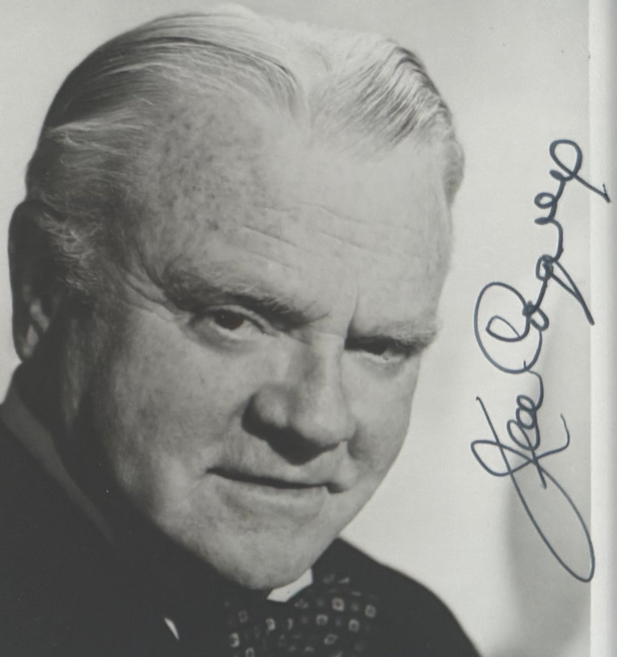 James Cagney, Iconic Actor, Hand Signed Framed 15cm x 10cm Original Photo & COA