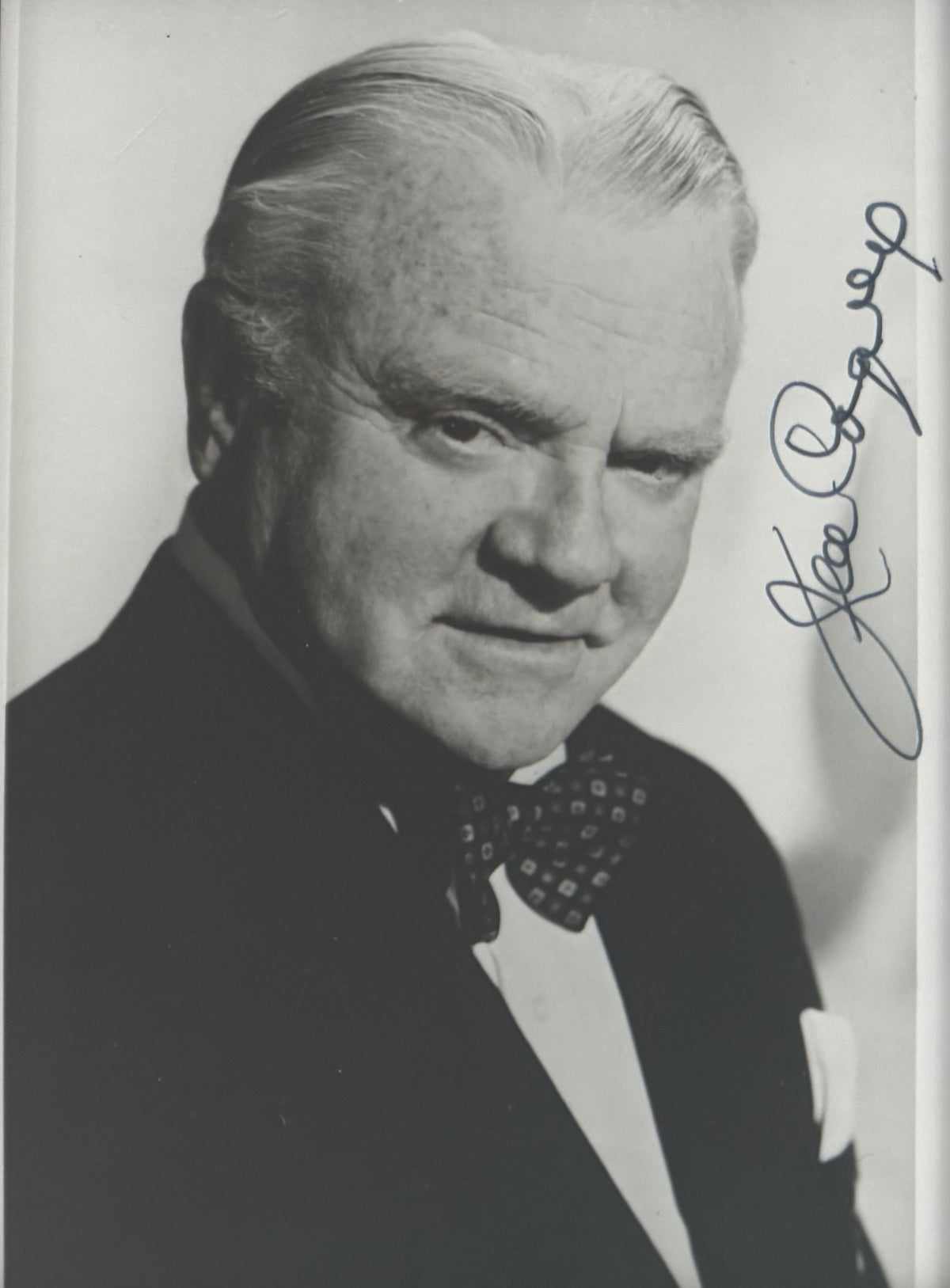 James Cagney, Iconic Actor, Hand Signed Framed 15cm x 10cm Original Photo & COA