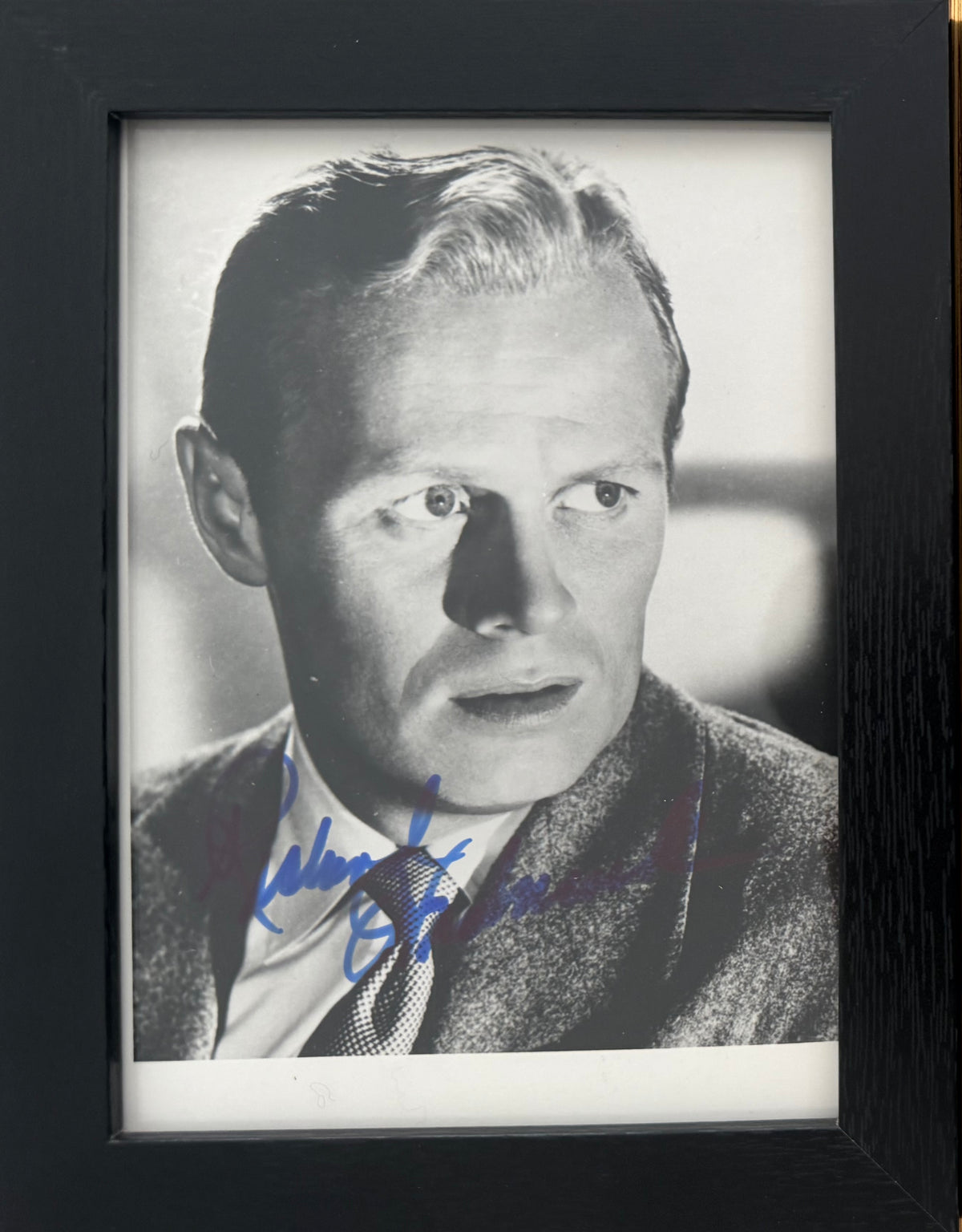 Richard Widmark, Iconic Actor, Hand Signed Framed 15cm x 10cm Original Photo & COA