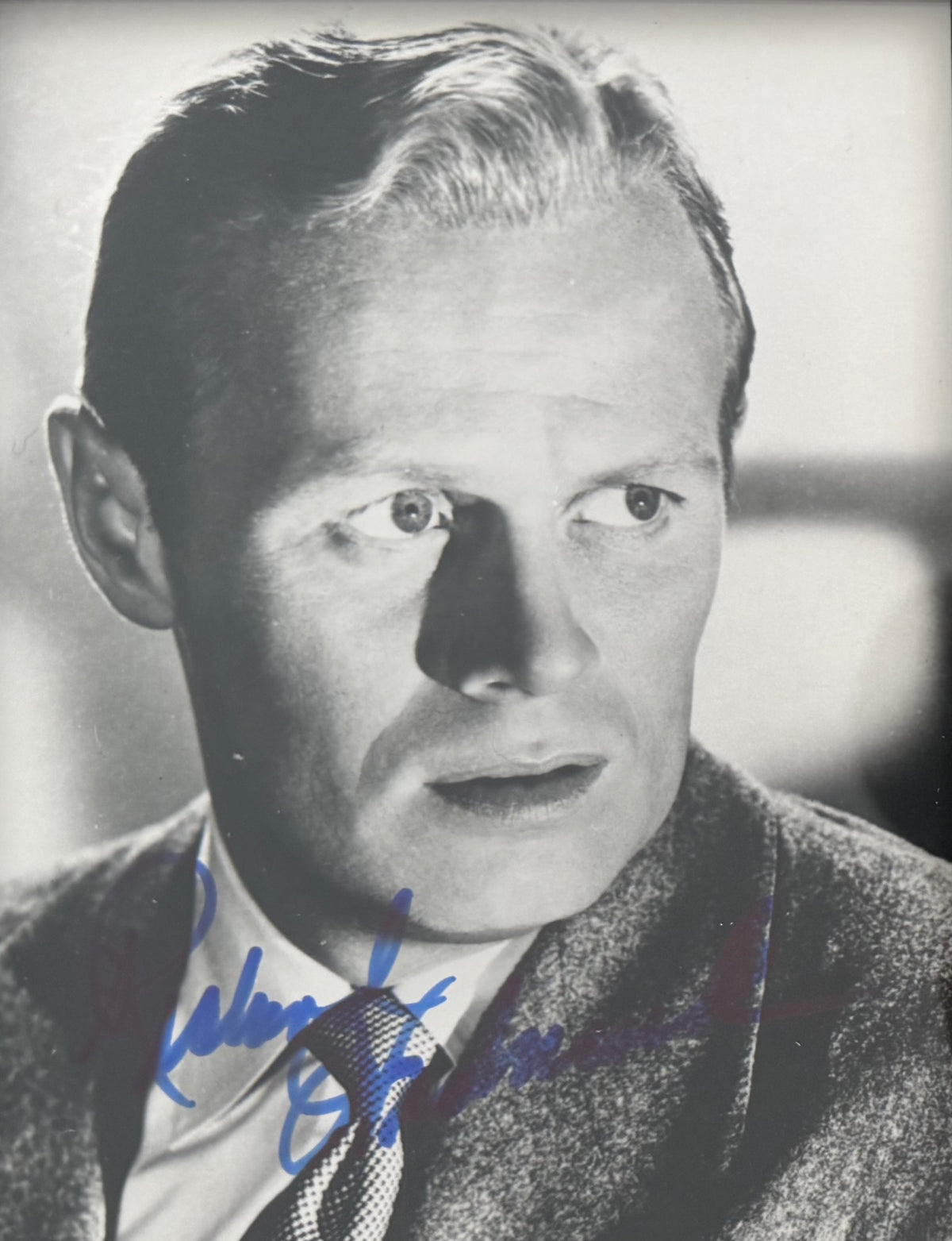 Richard Widmark, Iconic Actor, Hand Signed Framed 15cm x 10cm Original Photo & COA
