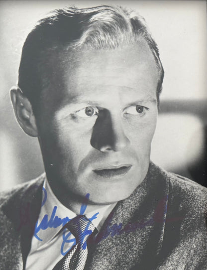 Richard Widmark, Iconic Actor, Hand Signed Framed 15cm x 10cm Original Photo & COA