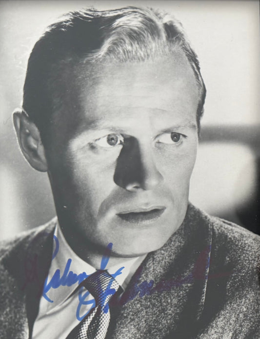 Richard Widmark, Iconic Actor, Hand Signed Framed 15cm x 10cm Original Photo & COA