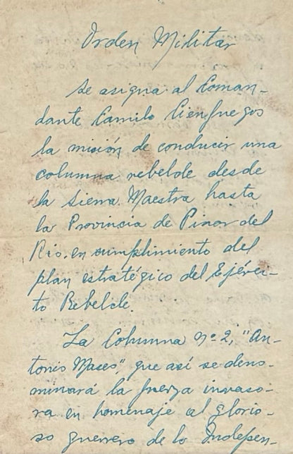 Fidel Castro, Former Cuban President, Hand Signed Historic Letter Presentation & AFTAL COA