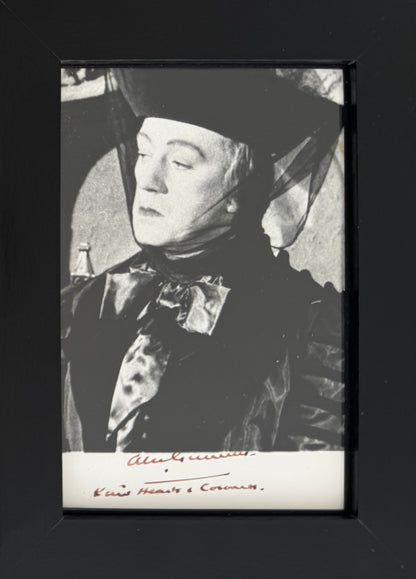 Sir Alec Guinness, Hand Signed Framed 15cm x 10cm Original Film Photo With COA