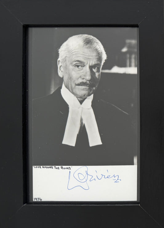 Laurence Olivier, Famous English Actor, Hand Signed Photo With COA