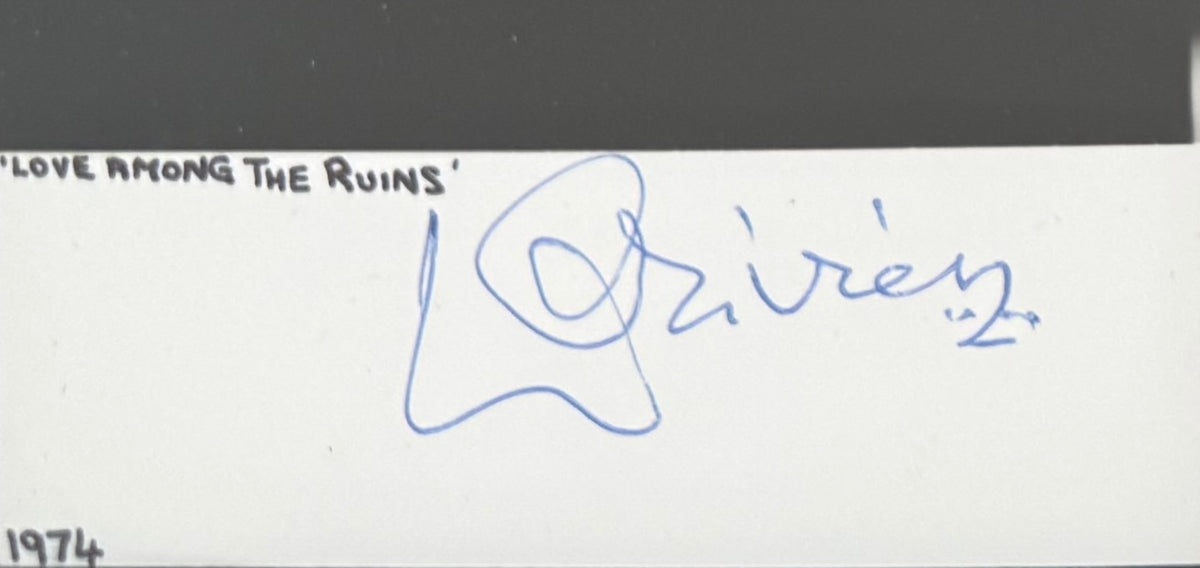 Laurence Olivier, Famous English Actor, Hand Signed Photo With COA