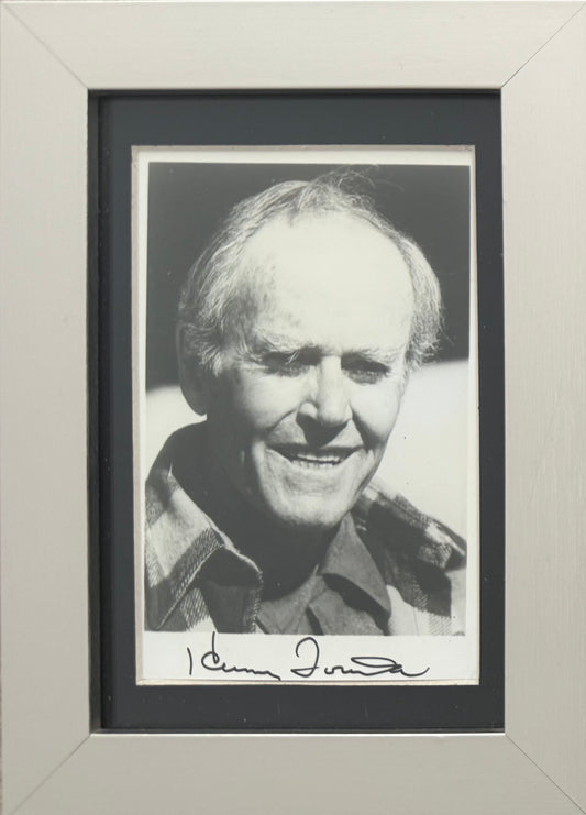 Henry Fonda, Hand Signed Original Framed Publicity Photo With COA