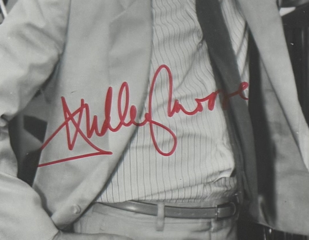 Dudley Moore, Hand Signed Framed 25cm x 20cm Original 'Arthur' Photo & COA