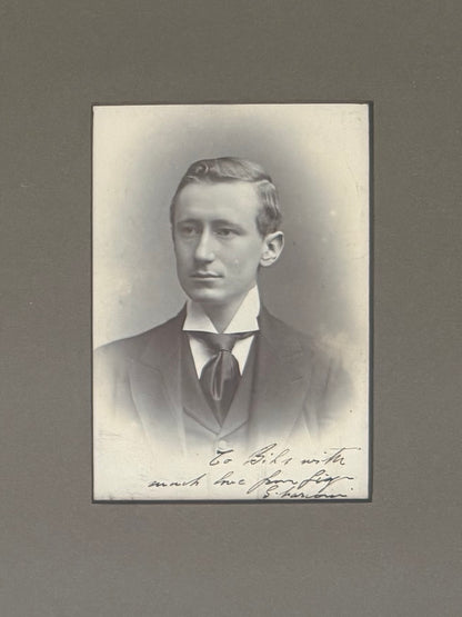 Guglielmo Marconi, Hand Signed Written Historic Photo Presentation & COA
