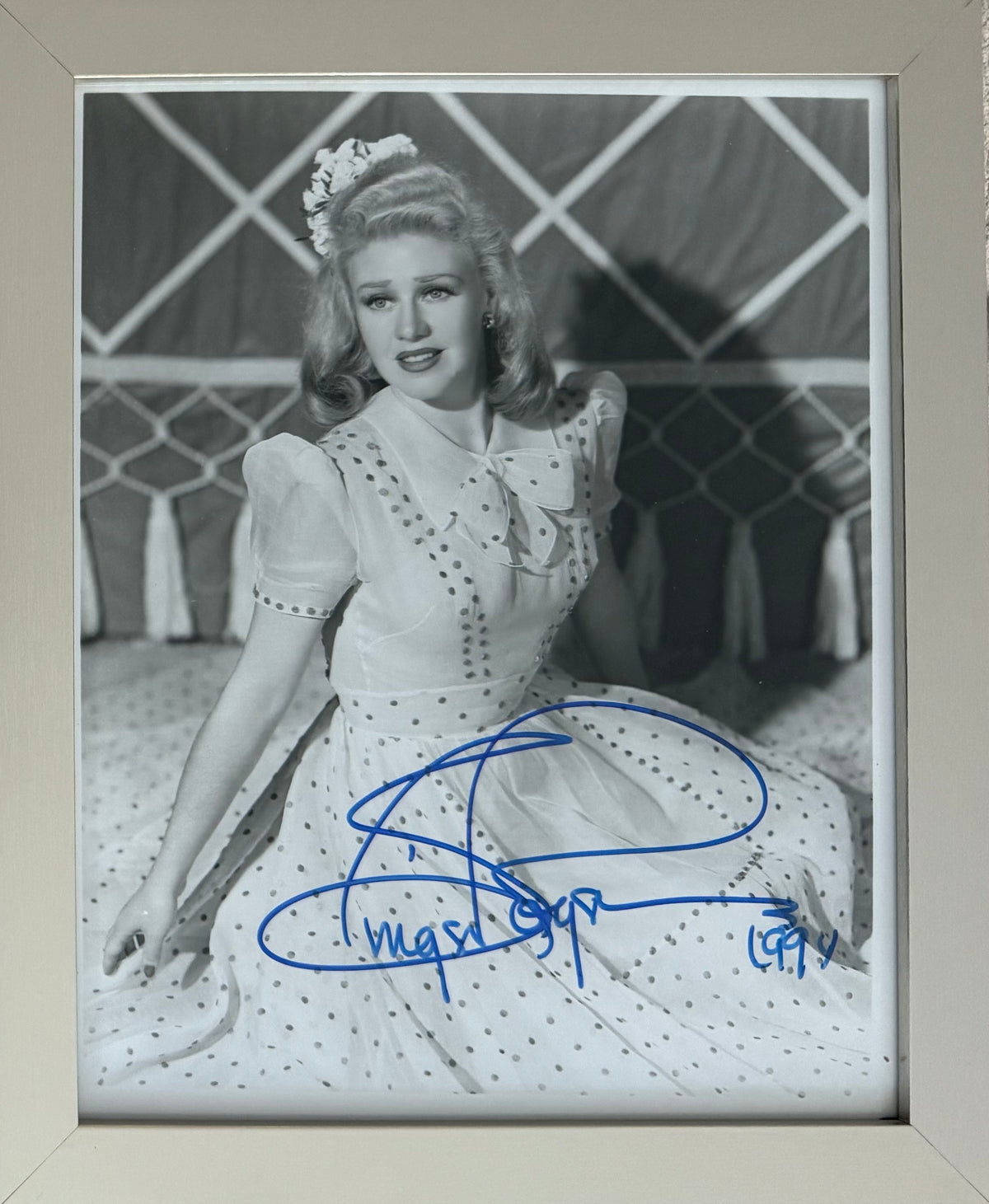Ginger Rogers, American Actress, Hand Signed Original Film Photo & COA