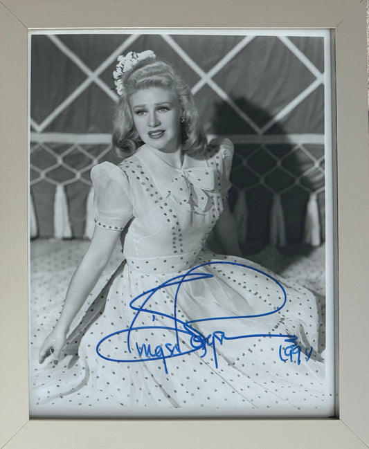 Ginger Rogers, American Actress, Hand Signed Original Film Photo & COA