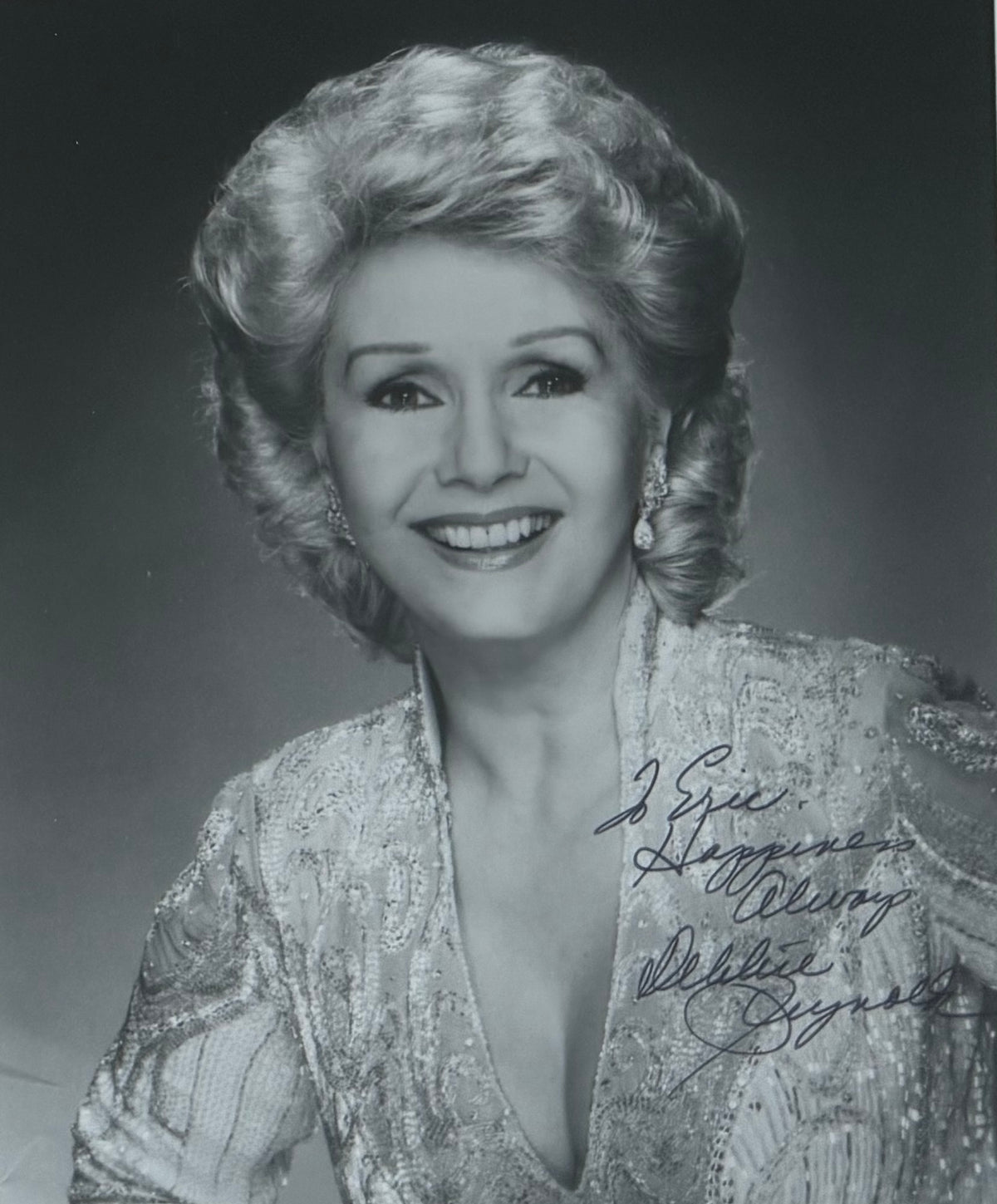 Debbie Reynolds, Hand Signed Framed Photo, With COA