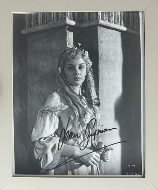Jean Simmons, Actress, Hand Signed Framed Official Original Film Photo & COA