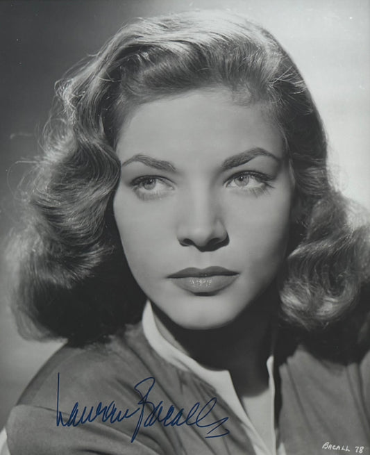 Lauren Bacall Guaranteed Hand Signed Card Photo Presentation & COA