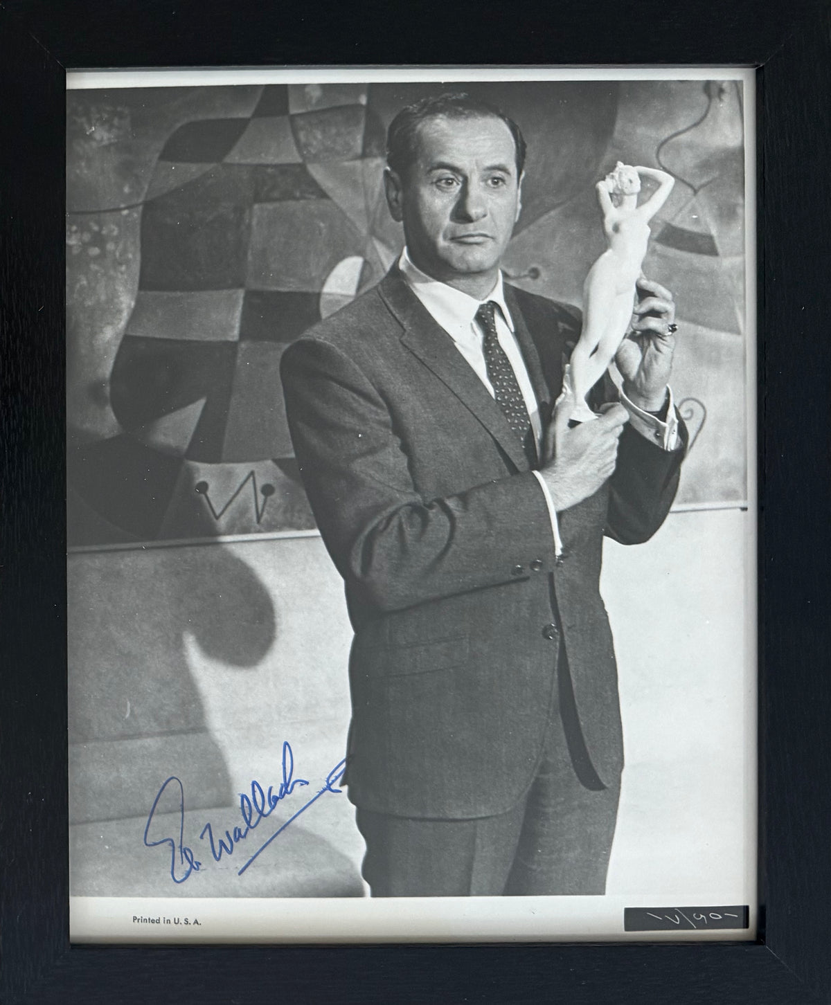 Eli Wallach Hand Signed Framed Original Publicity Photo & COA