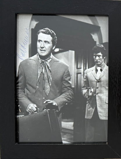 Patrick Macnee, Iconic Actor, Hand Signed Framed 15cm x 10cm Original Photo & COA