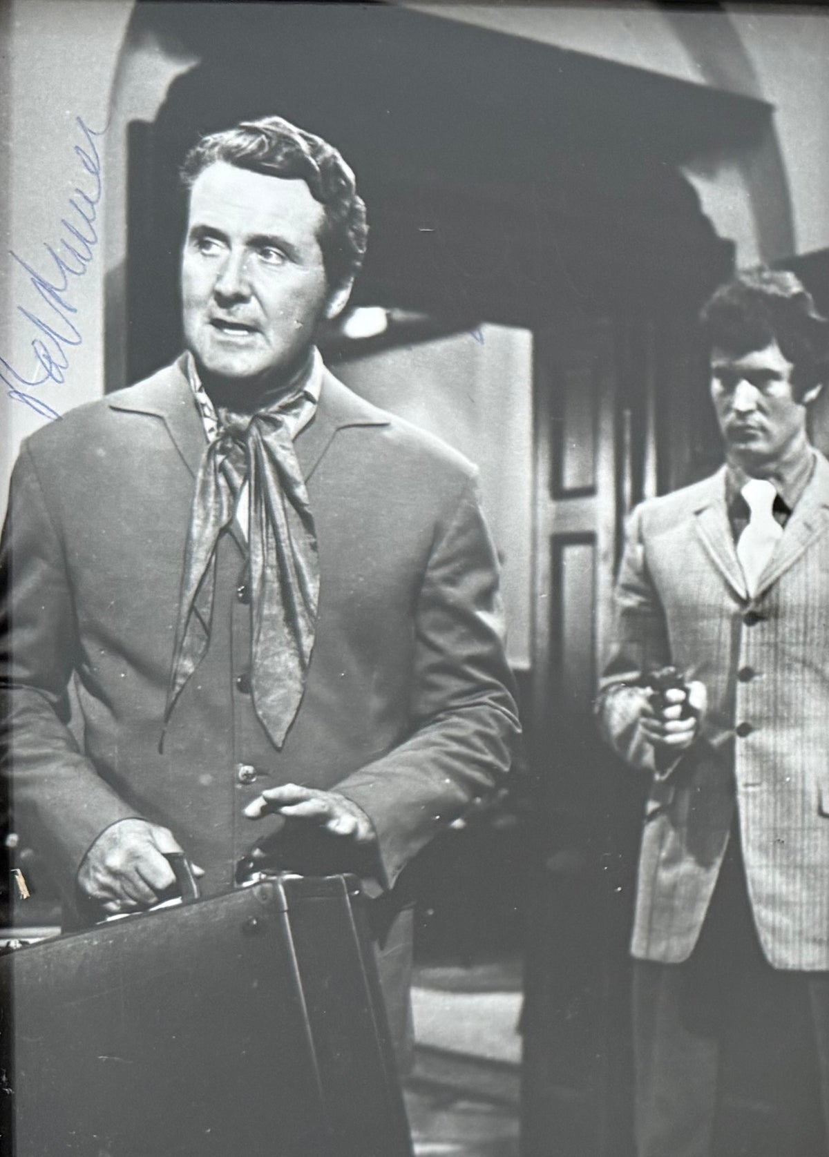 Patrick Macnee, Iconic Actor, Hand Signed Framed 15cm x 10cm Original Photo & COA