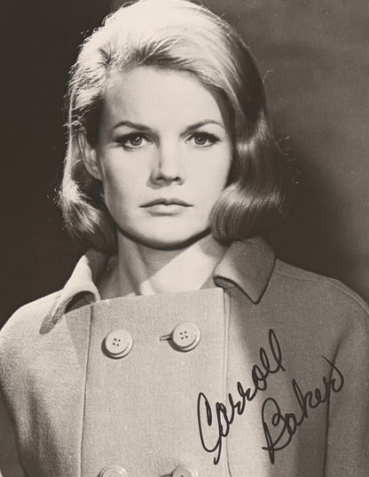 Carroll Baker, U.S. Actress, Hand Signed Framed Photo, 25cm x 20cm With COA