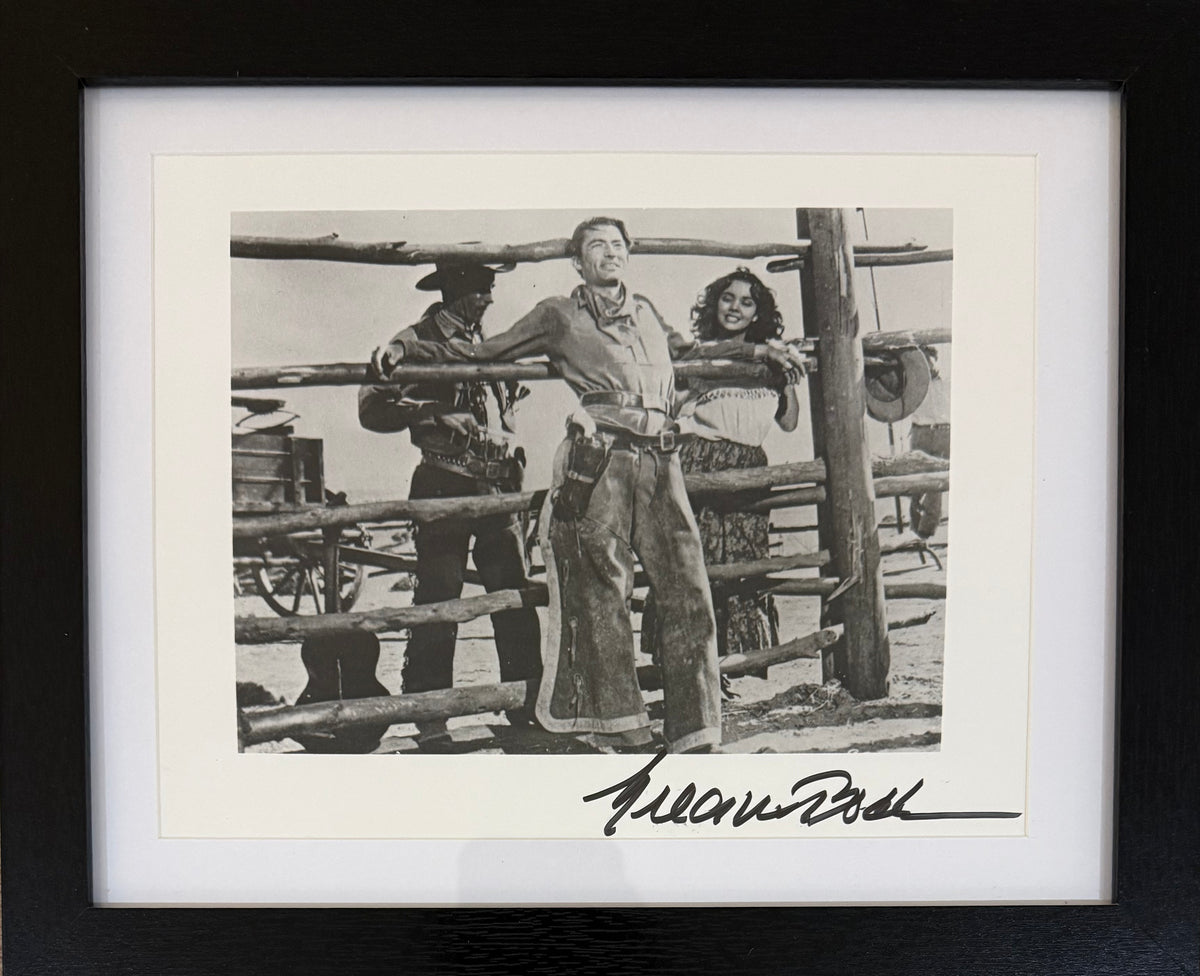 Gregory Peck, Famous U.S Actor, Hand Signed Framed Mounted Photo With COA