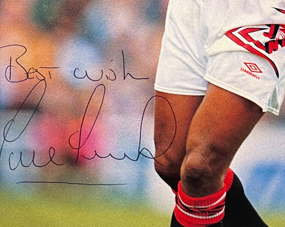 PAUL PARKER HAND SIGNED MANCHESTER UNITED PHOTO WITH COA