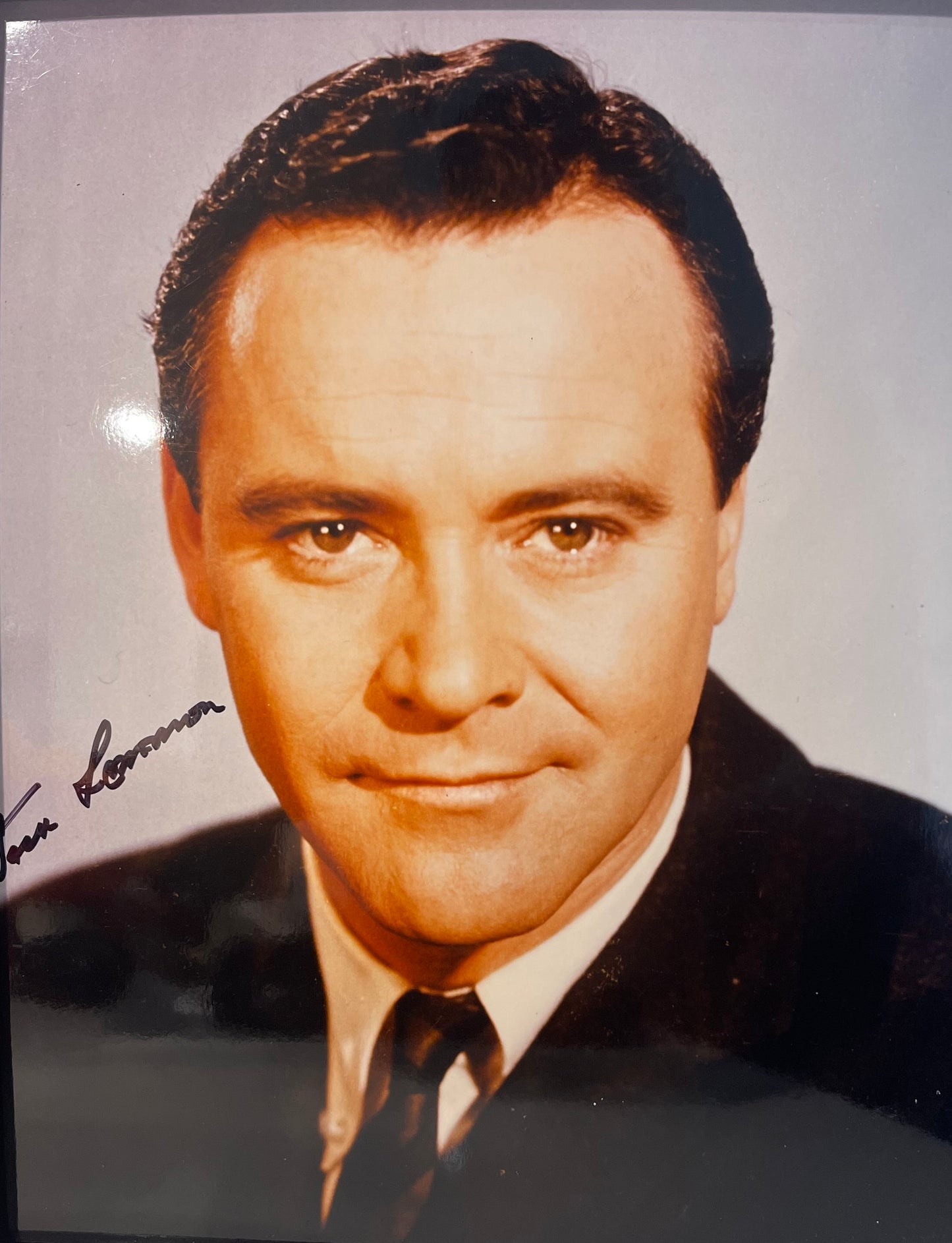 JACK LEMMON HAND SIGNED PUBLICITY PHOTO (10' INCH X 8' INCH) FRAMED WITH COA