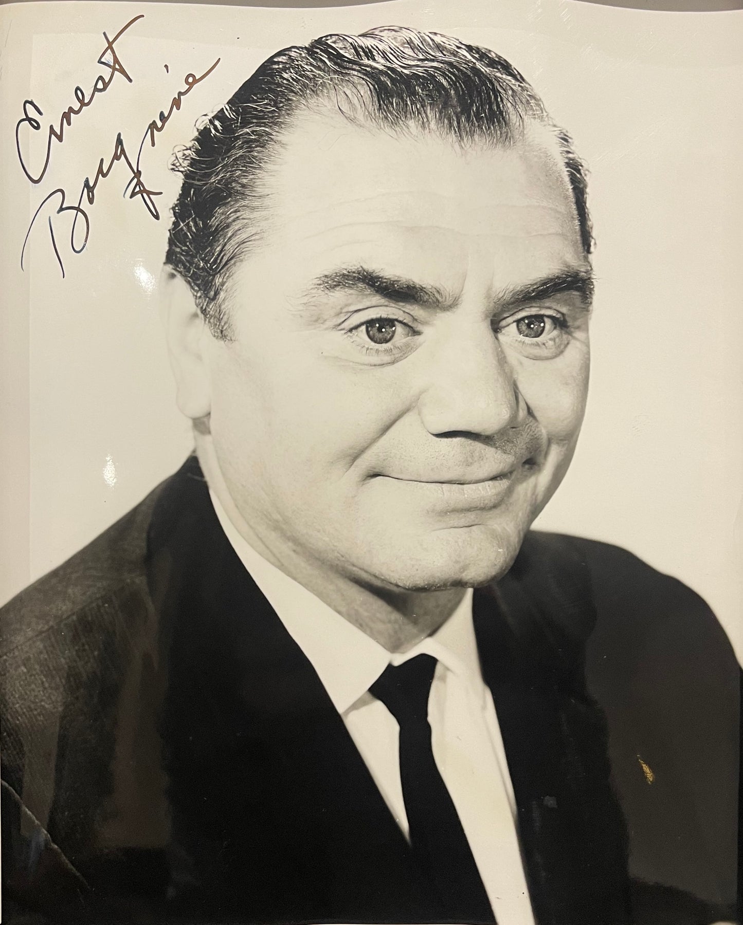 ERNEST BORGNINE HAND SIGNED PUBLICITY PHOTO WITH COA