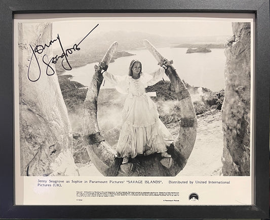 JENNY SEAGROVE - ACTRESS - HAND SIGNED FRAMED PHOTO WITH COA