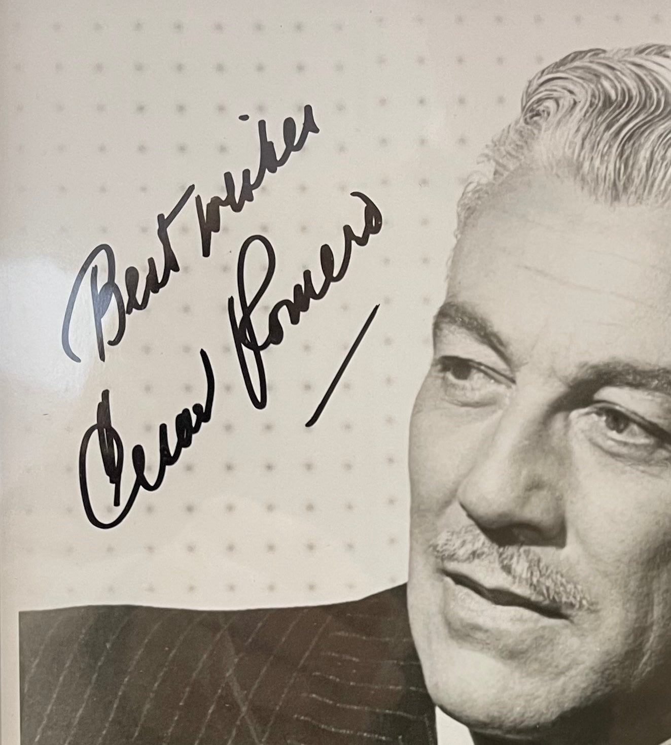 CESAR ROMERO 'THE JOKER' HAND SIGNED PUBLICITY PHOTO WITH COA