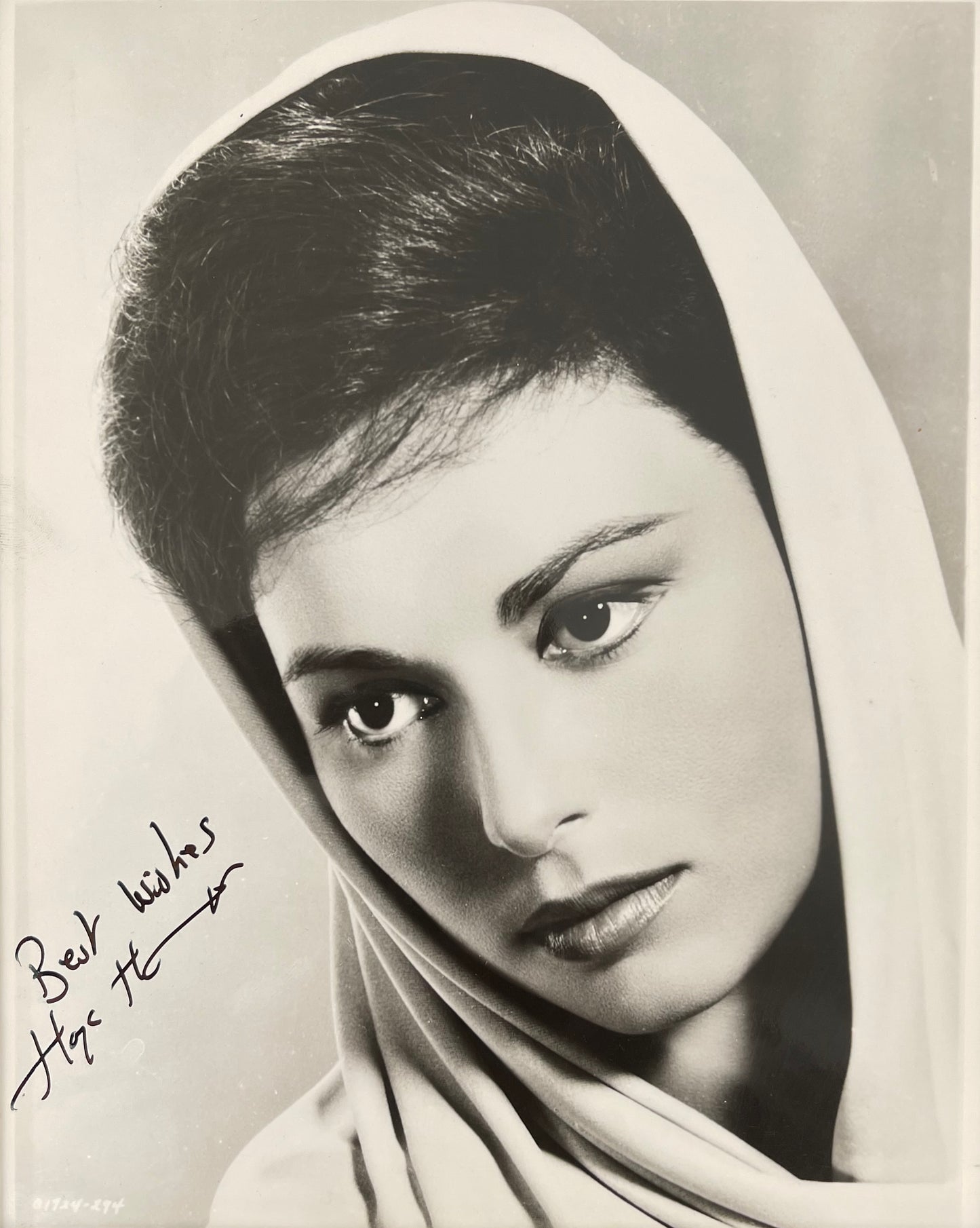 HAYA HARAREET HAND SIGNED FRAMED BEN HUR PHOTO WITH COA