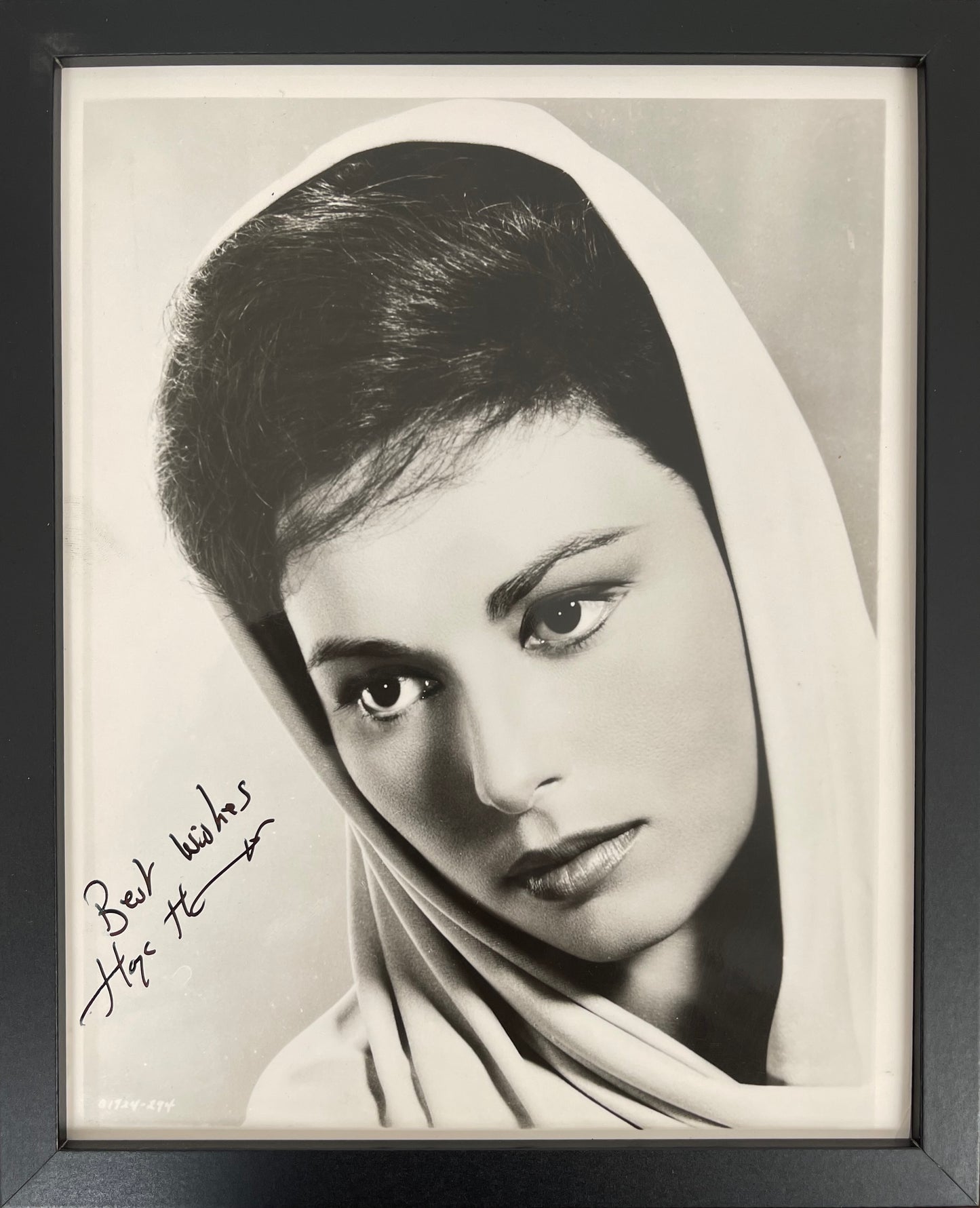 HAYA HARAREET HAND SIGNED FRAMED BEN HUR PHOTO WITH COA