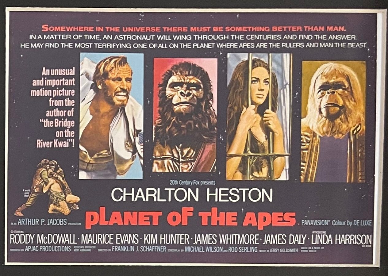 CHARLTON HESTON FAMOUS ACTOR HAND SIGNED 'PLANET OF THE APES' PHOTO WITH COA