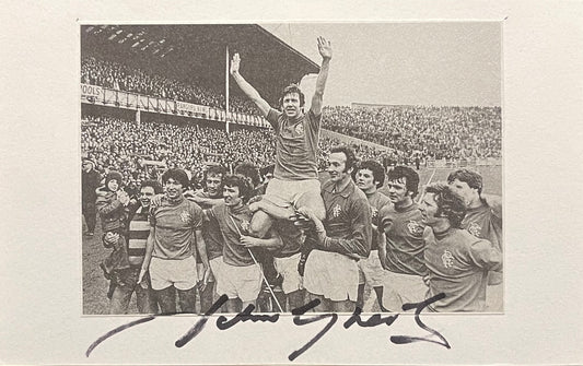 JOHN GREIG FORMER RANGERS FOOTBALL LEGEND HAND SIGNED PHOTO WITH COA