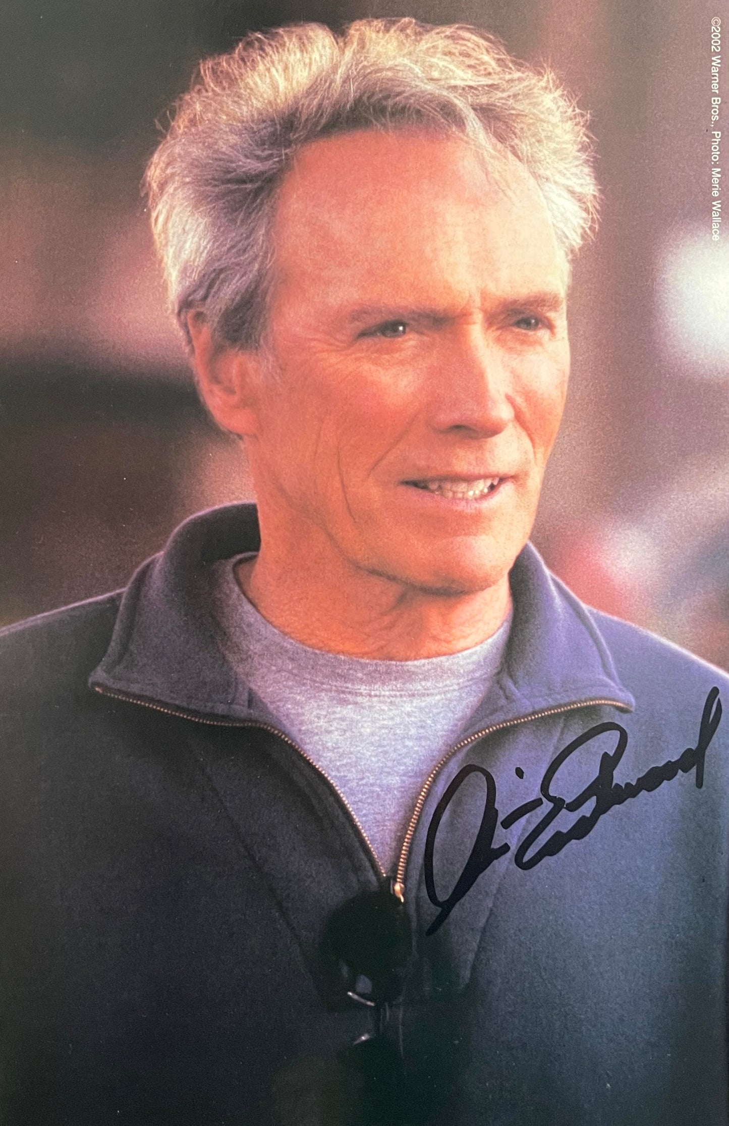 CLINT EASTWOOD HAND SIGNED PUBLICITY PHOTO (10' INCH X 8' INCH) FRAMED WITH AFTAL COA