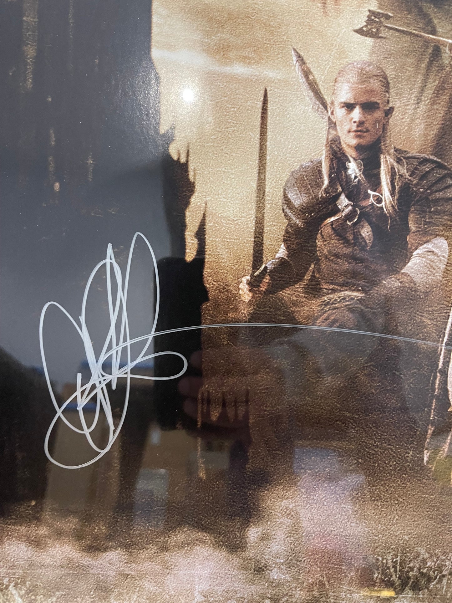 MULTI-CAST GUARANTEED HAND SIGNED 'LORD OF THE RINGS' POSTER WITH COA