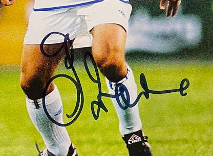 GIANFRANCO ZOLA CHELSEA LEGEND HAND SIGNED FRAMED PHOTO WITH COA