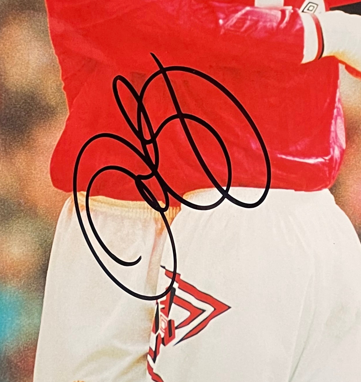 RYAN GIGGS HAND SIGNED MANCHESTER UNITED PHOTO 12' x 9' INCH WITH COA