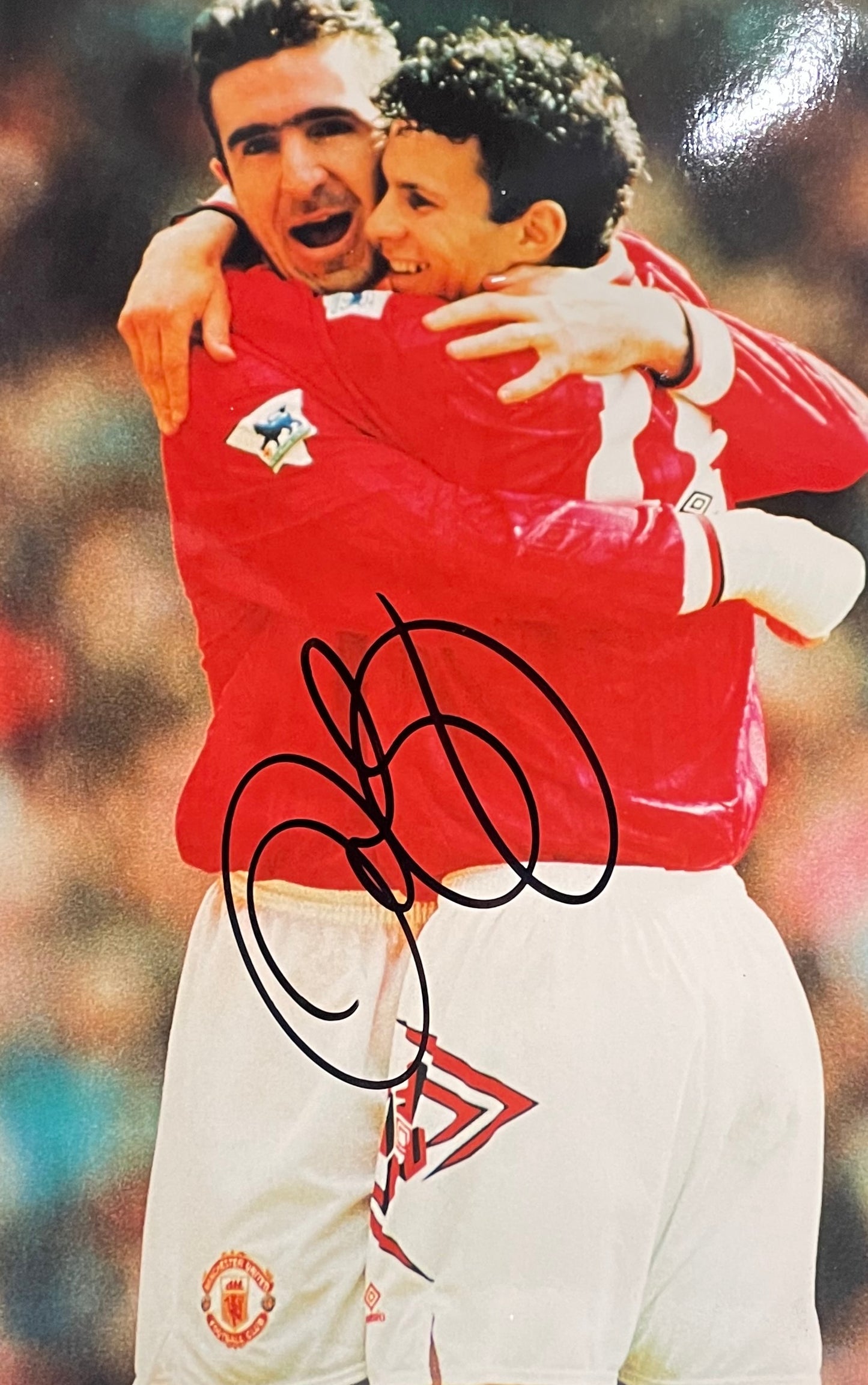 RYAN GIGGS HAND SIGNED MANCHESTER UNITED PHOTO 12' x 9' INCH WITH COA