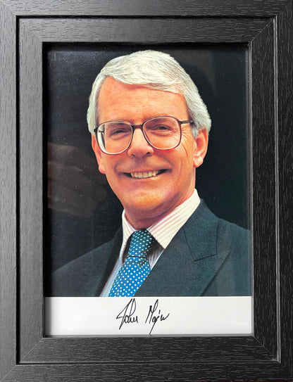 John Major, Former British Prime Minister, Hand Signed Photo With COA