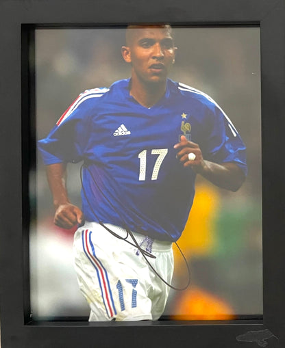 OLIVIER DACOURT FRANCE LEGEND HAND SIGNED FRAMED PHOTO WITH AFTAL COA