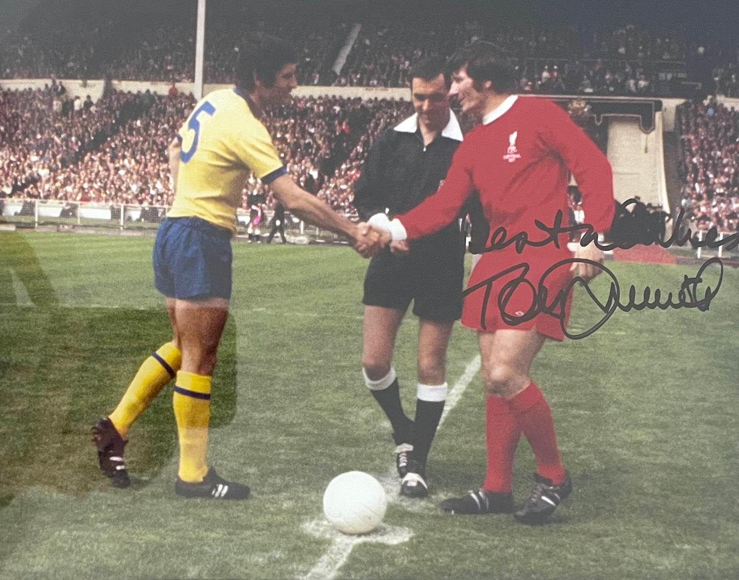 Tommy Smith Liverpool FC Legend Hand Signed Photo With AFTAL COA