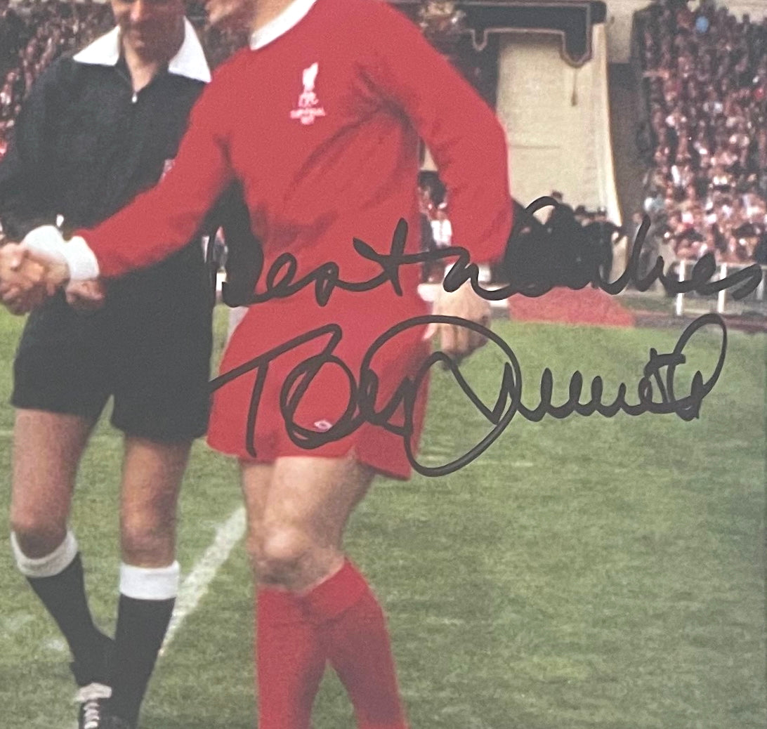 Tommy Smith Liverpool FC Legend Hand Signed Photo With AFTAL COA