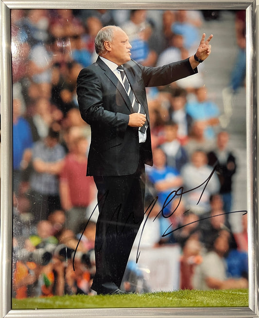 MARTIN JOL FORMER SPURS MANAGER HAND SIGNED PHOTO WITH AFTAL COA