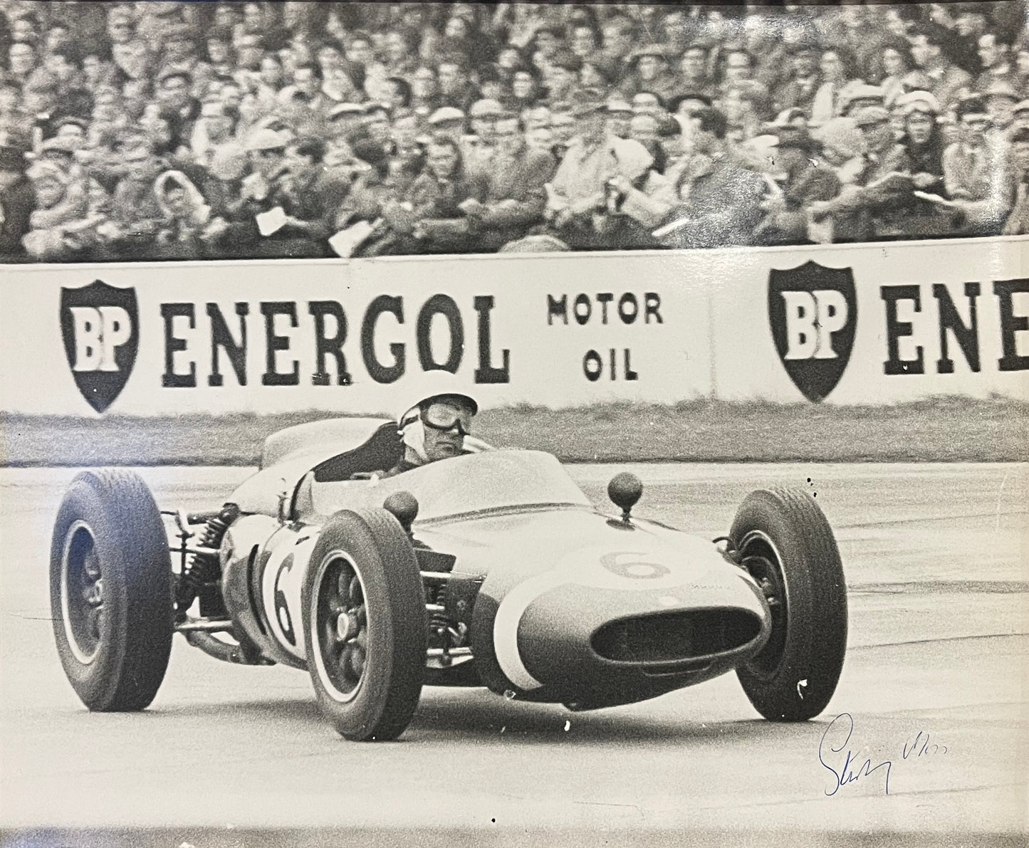 Stirling Moss Formula One Hand Signed Original Photo With AFTAL COA